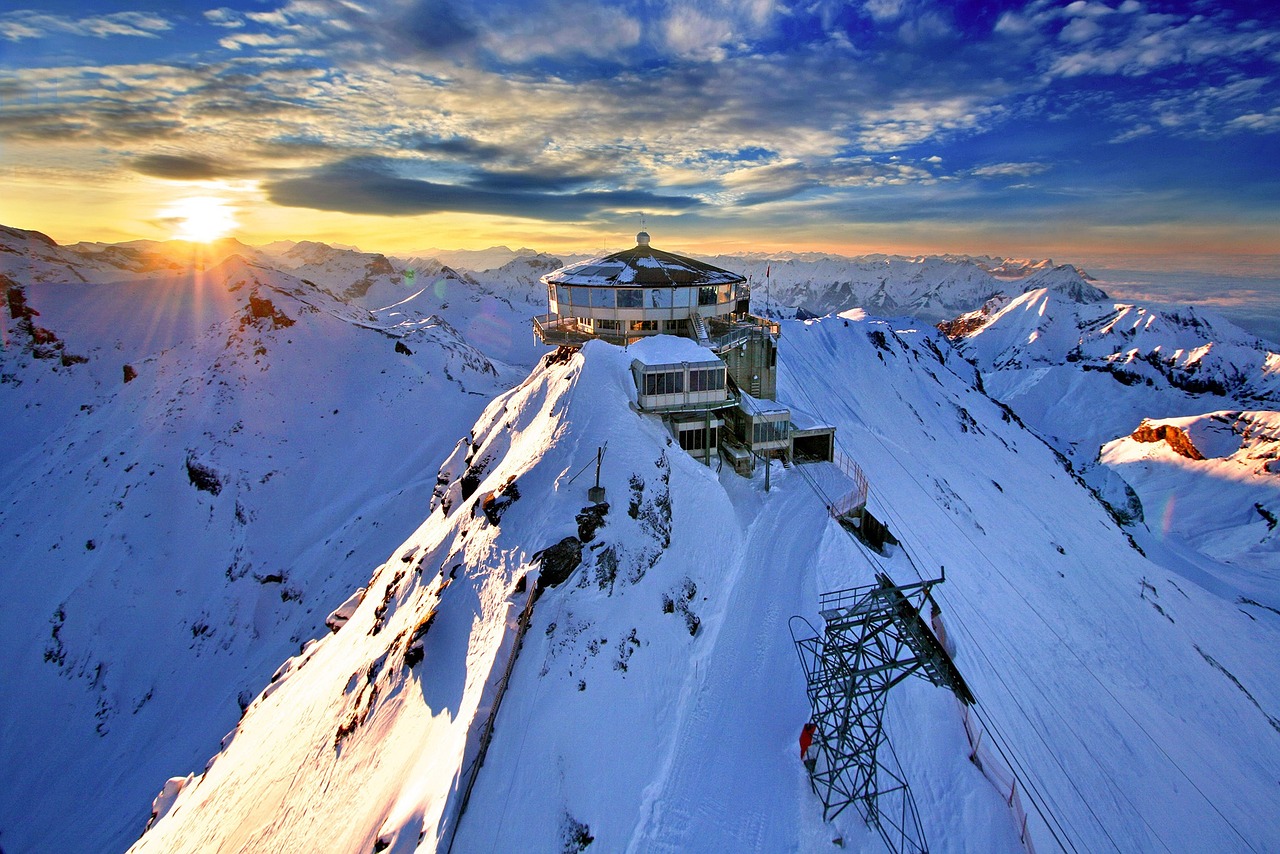 schilthorn, mountain station, summit