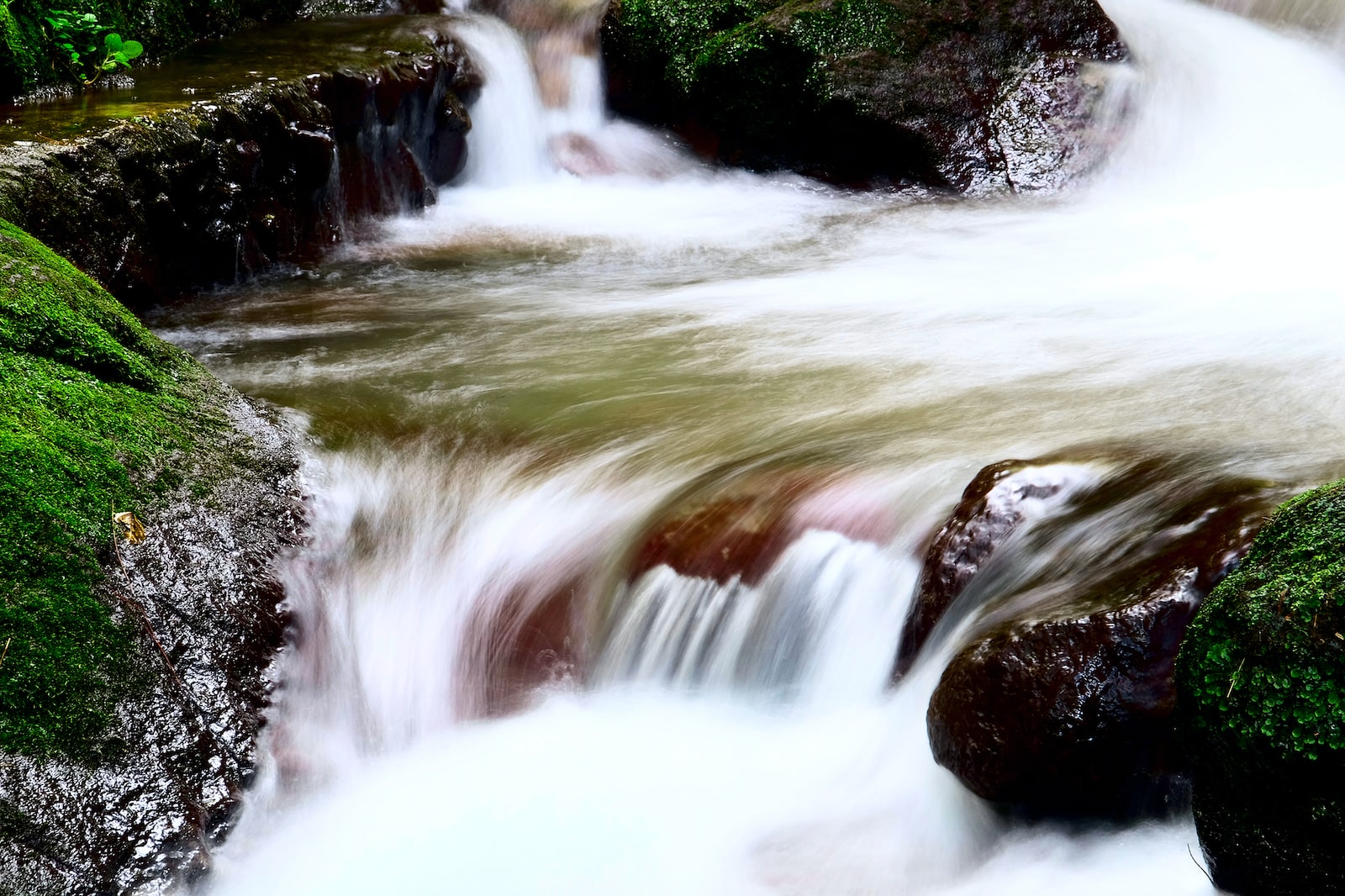 time-lapse photo of flowing water
