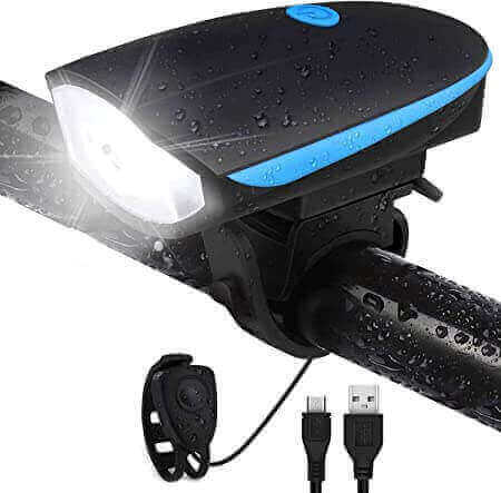 2-in-1 Rechargeable Light and Horn for Bicycle